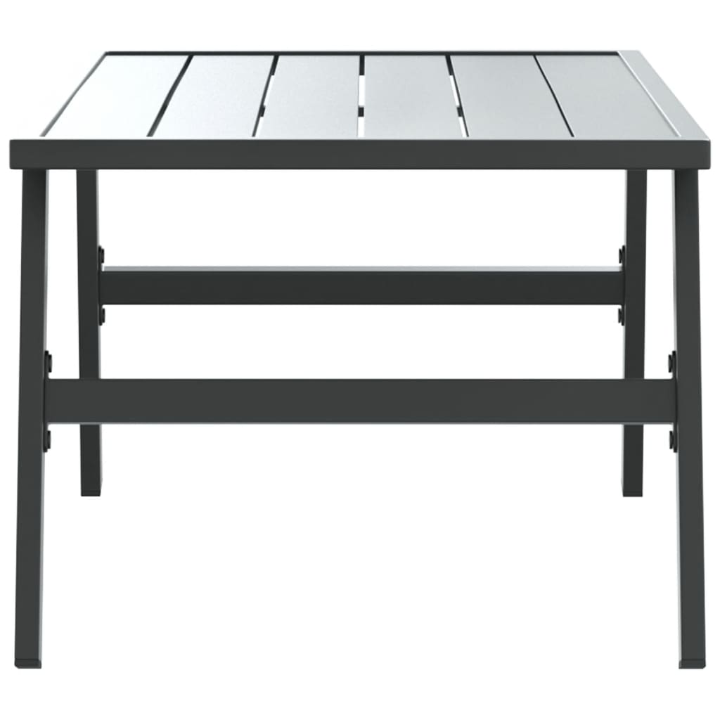 Garden coffee table, black, 90x45x35cm, steel