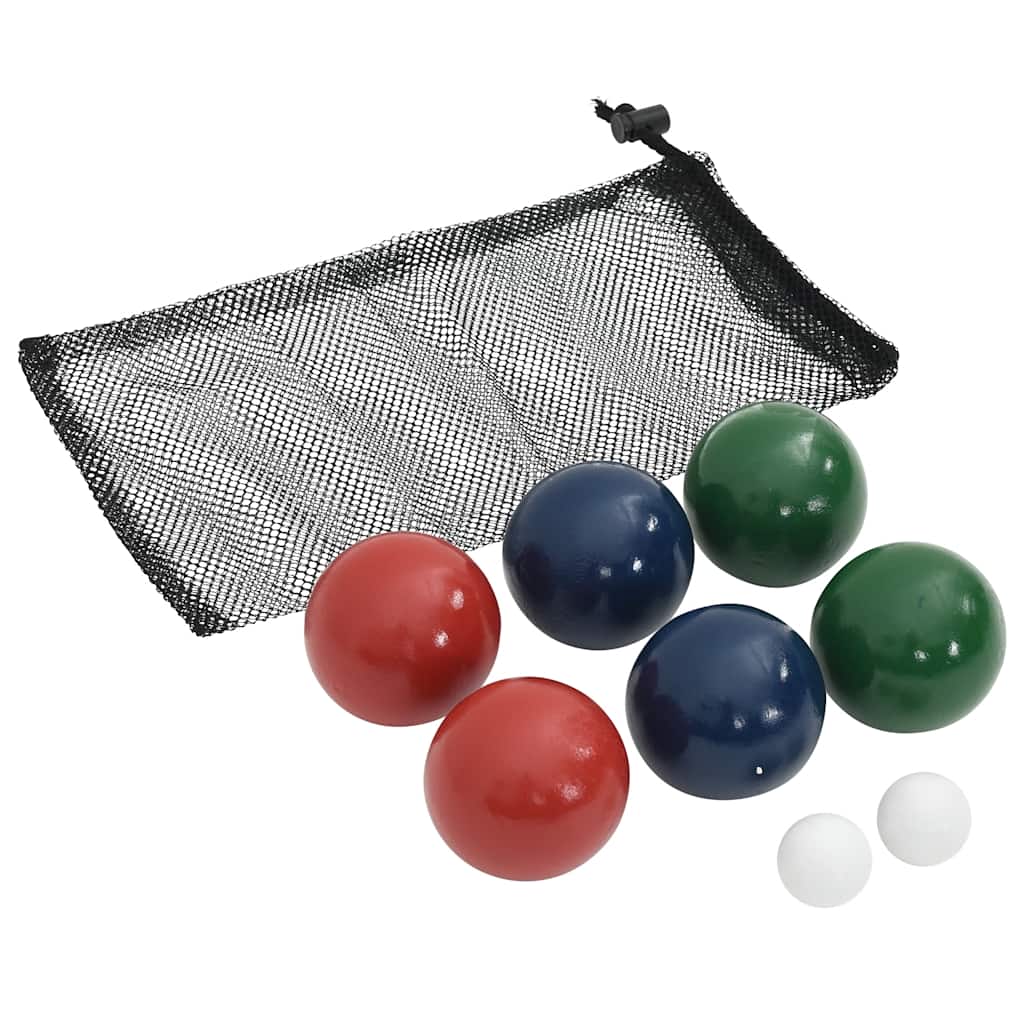 Bocce Ball Set with Bag, 8 Pieces, Solid Pine