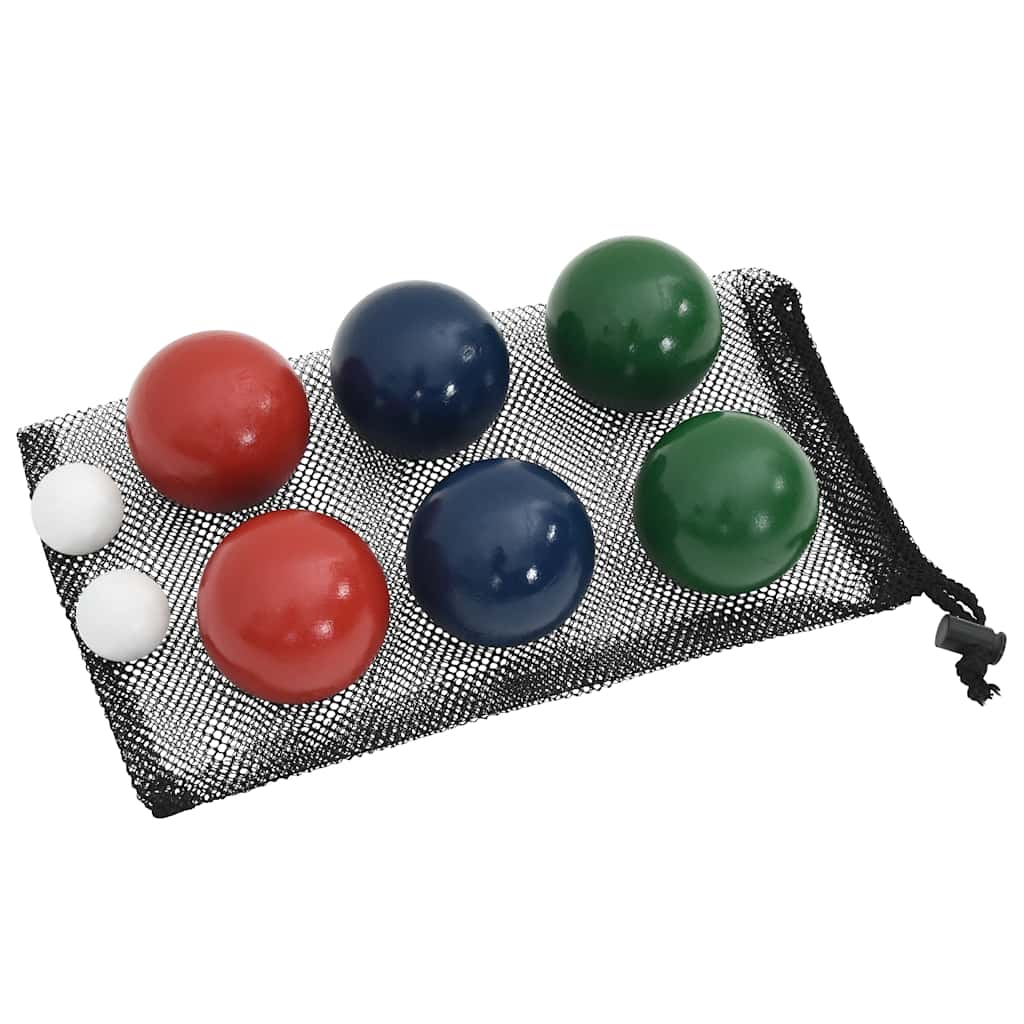 Bocce Ball Set with Bag, 8 Pieces, Solid Pine