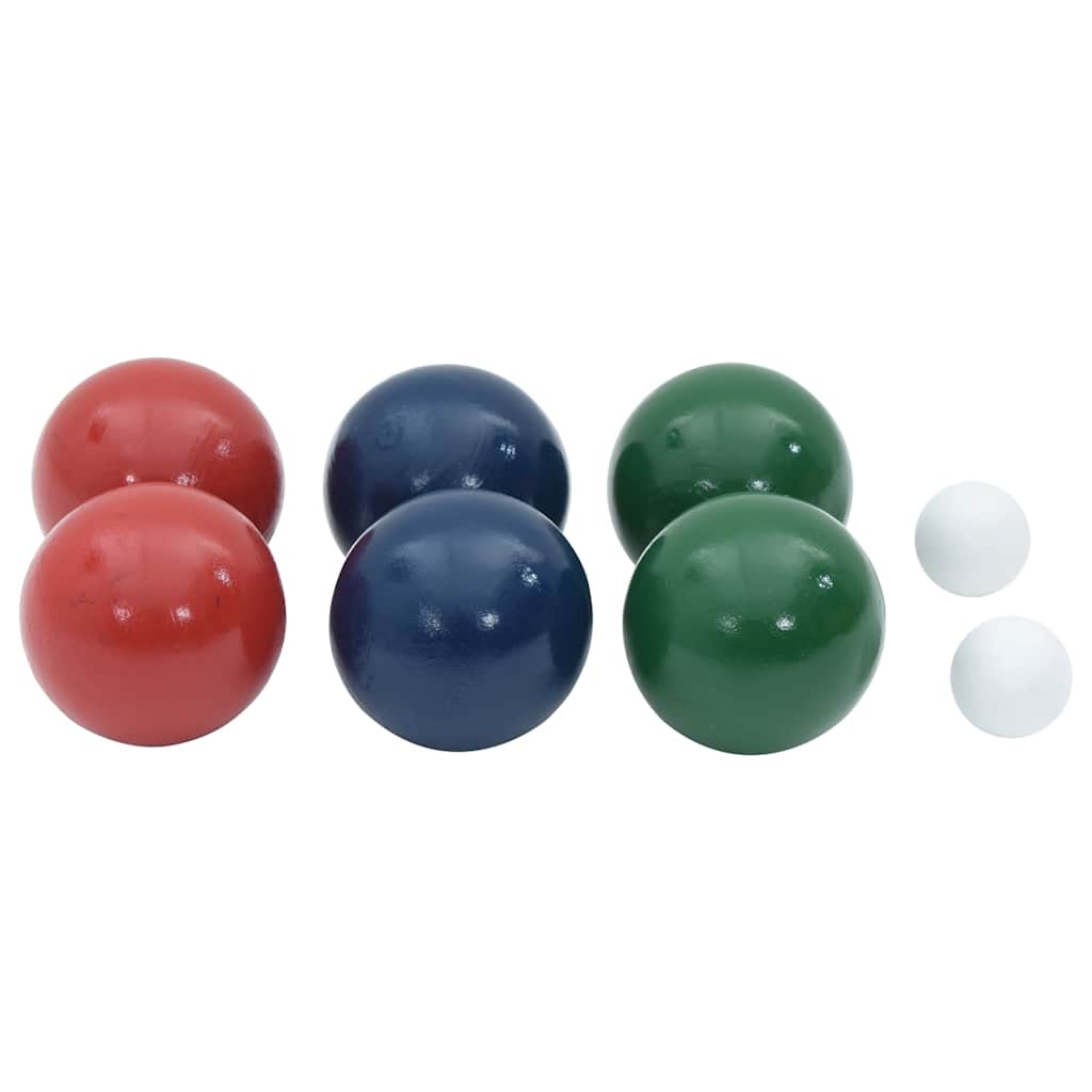 Bocce Ball Set with Bag, 8 Pieces, Solid Pine