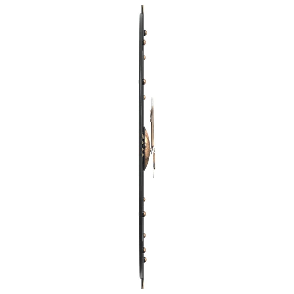 Sieninis laikrodis, juodos spalvos, 60cm, geležis