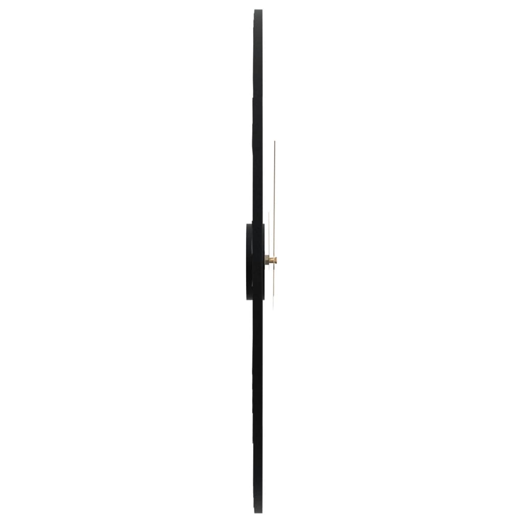 Sieninis laikrodis, juodos spalvos, 50cm, geležis