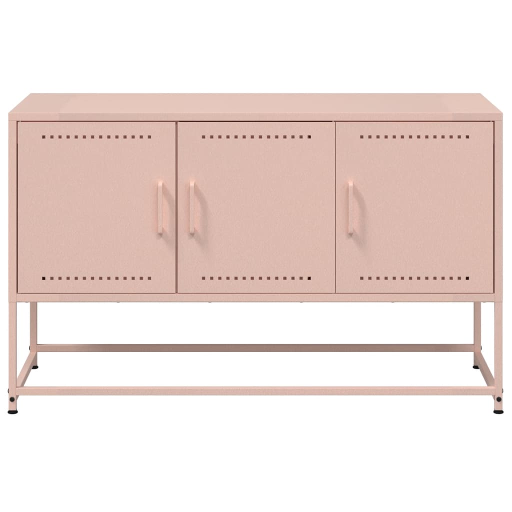 TV cabinet, pink, 100.5x39x60.5cm, steel