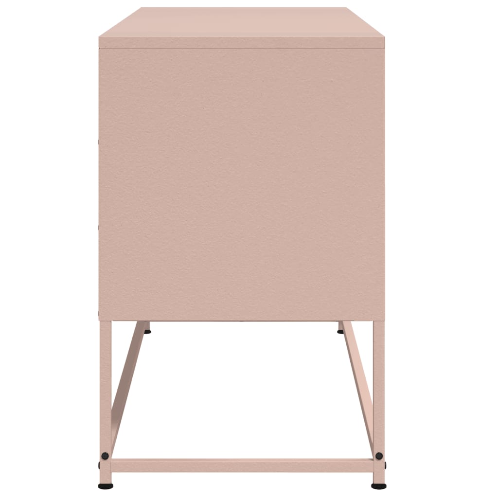 TV cabinet, pink, 100.5x39x60.5cm, steel