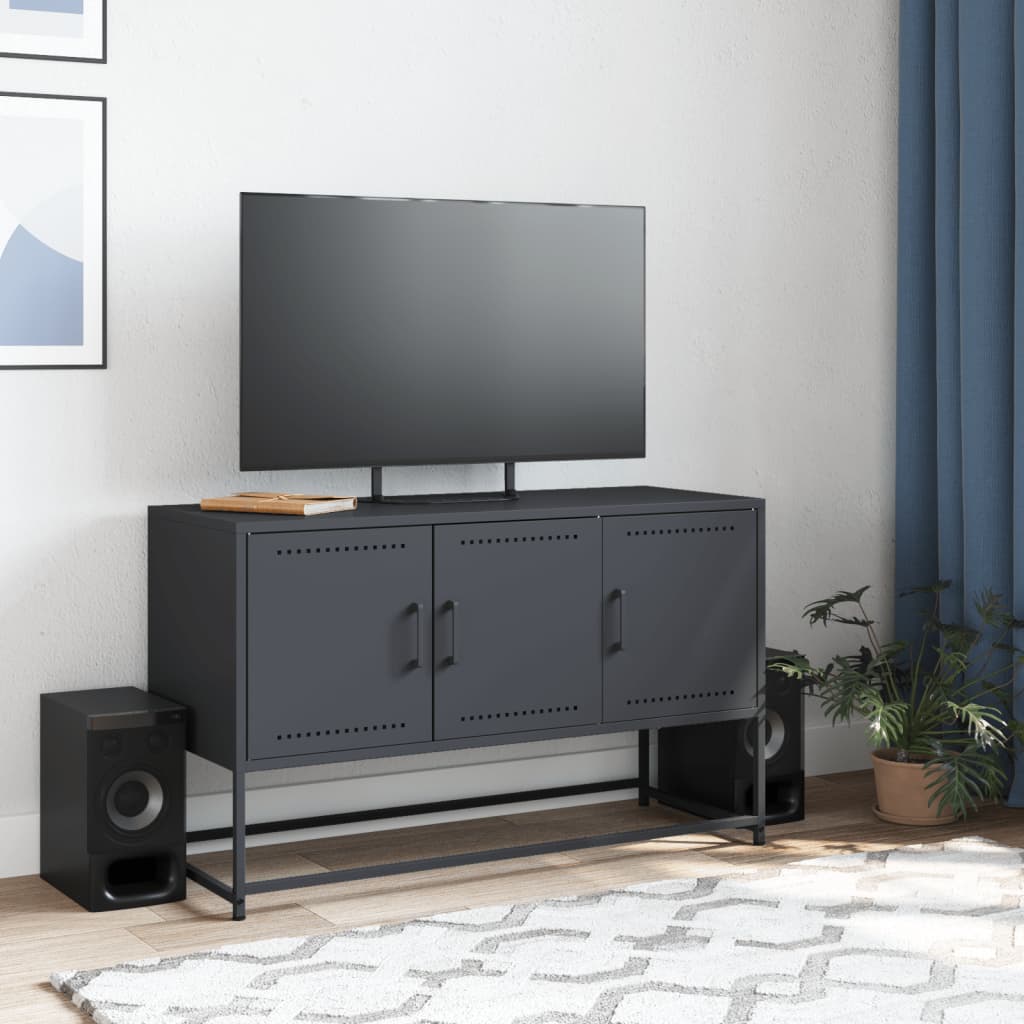 TV skapītis, antracīts, 100,5x39x60,5cm, tērauds