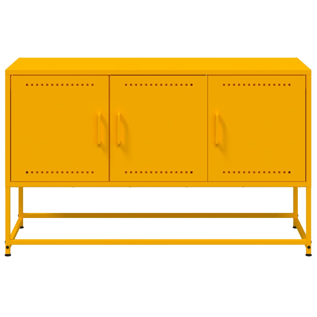 TV stand, mustard, 100.5x39x60.5cm, steel