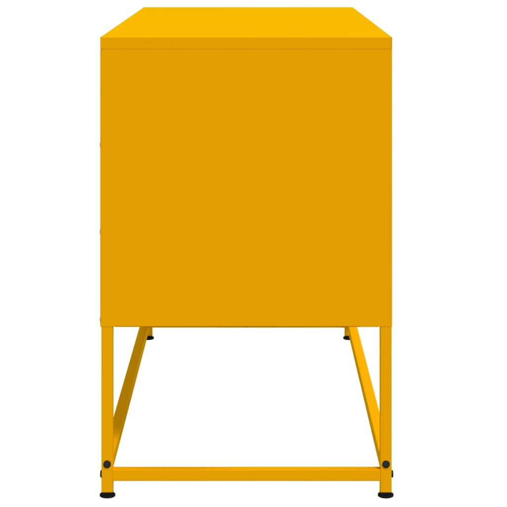 TV stand, mustard, 100.5x39x60.5cm, steel