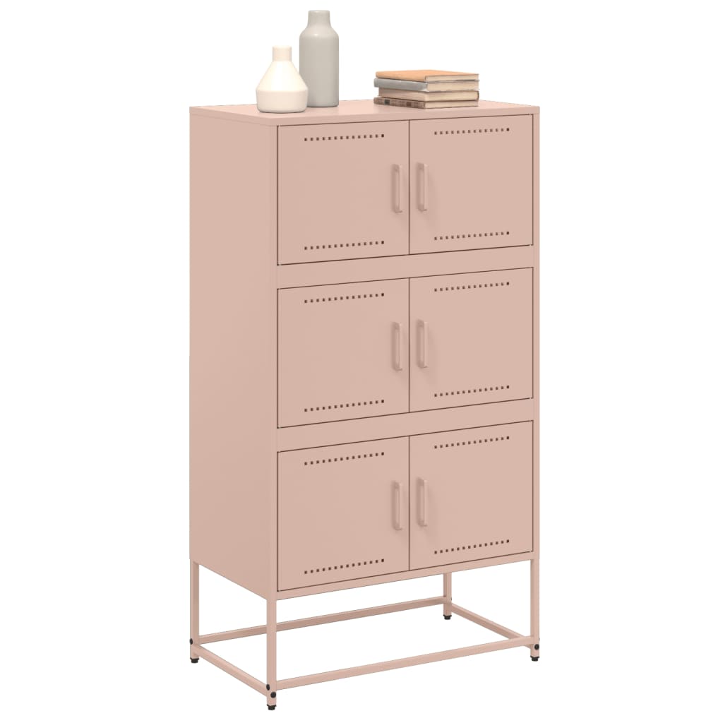 Sideboard, pink, 68.5x38.5x123.5cm, steel