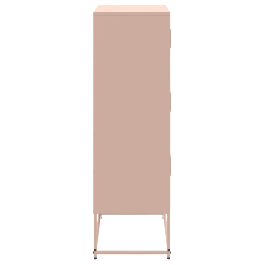 Sideboard, pink, 68.5x38.5x123.5cm, steel