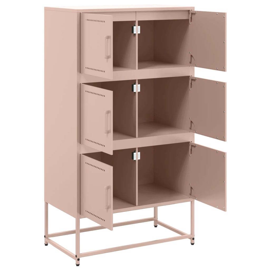 Sideboard, pink, 68.5x38.5x123.5cm, steel