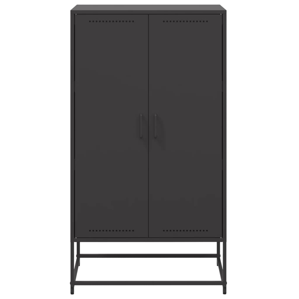 Komoda, juodos spalvos, 68,5x38,5x123,5cm, plienas