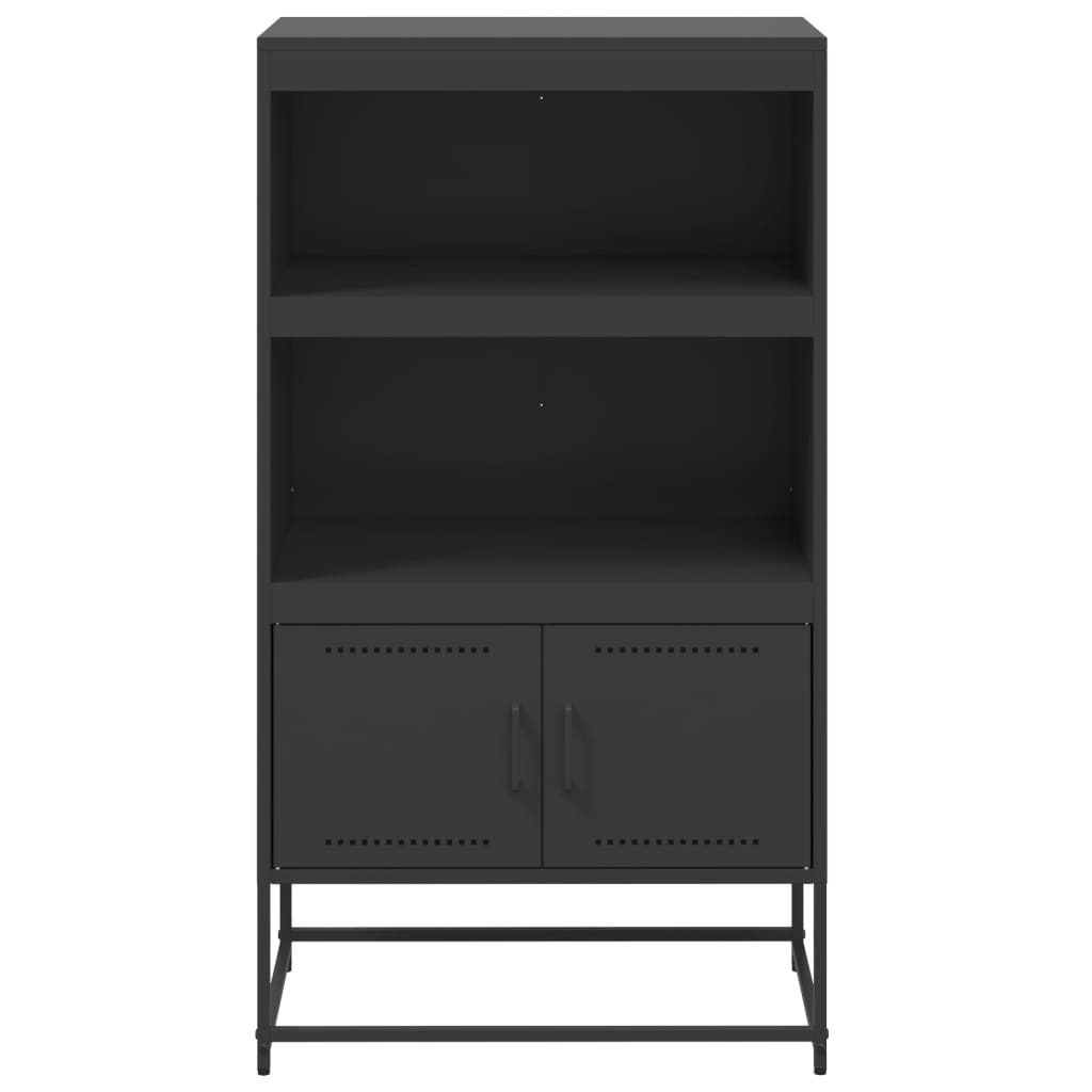 Komoda, juodos spalvos, 68,5x38,5x123,5cm, plienas