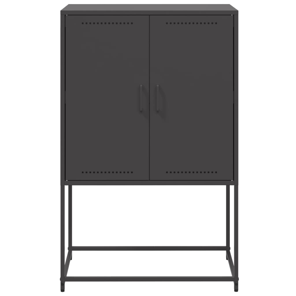 Komoda, juodos spalvos, 68,5x38,5x107cm, plienas