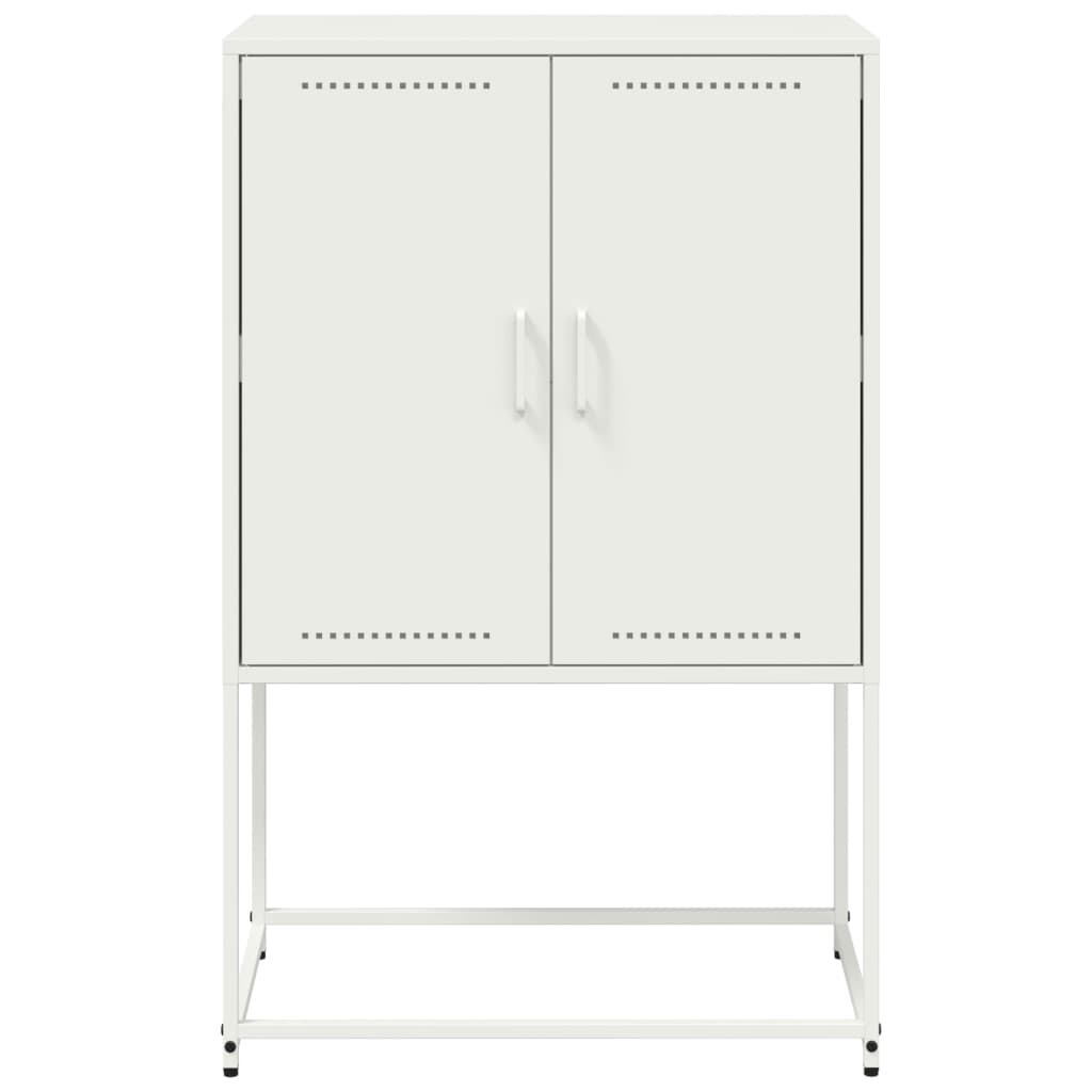 Komoda, baltos spalvos, 68,5x38,5x107cm, plienas
