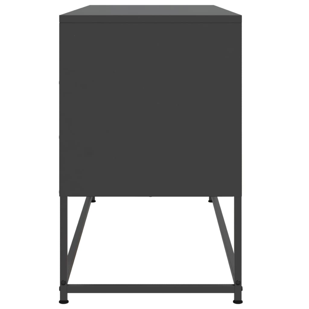 Televizoriaus spintelė, juoda, 100,5x39x60,5cm, plienas