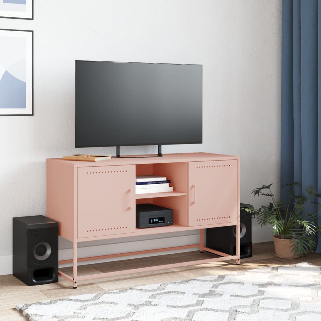 TV skapītis, rozā, 100,5x39x60,5cm, tērauds