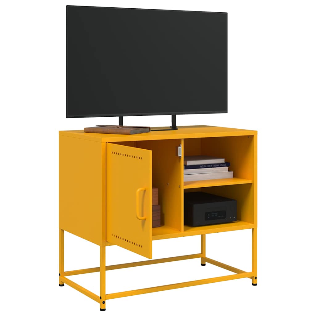 TV cabinet, mustard, 68x39x60.5cm, steel