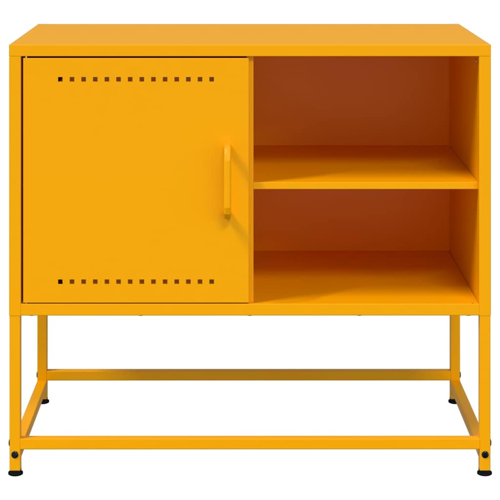 TV cabinet, mustard, 68x39x60.5cm, steel