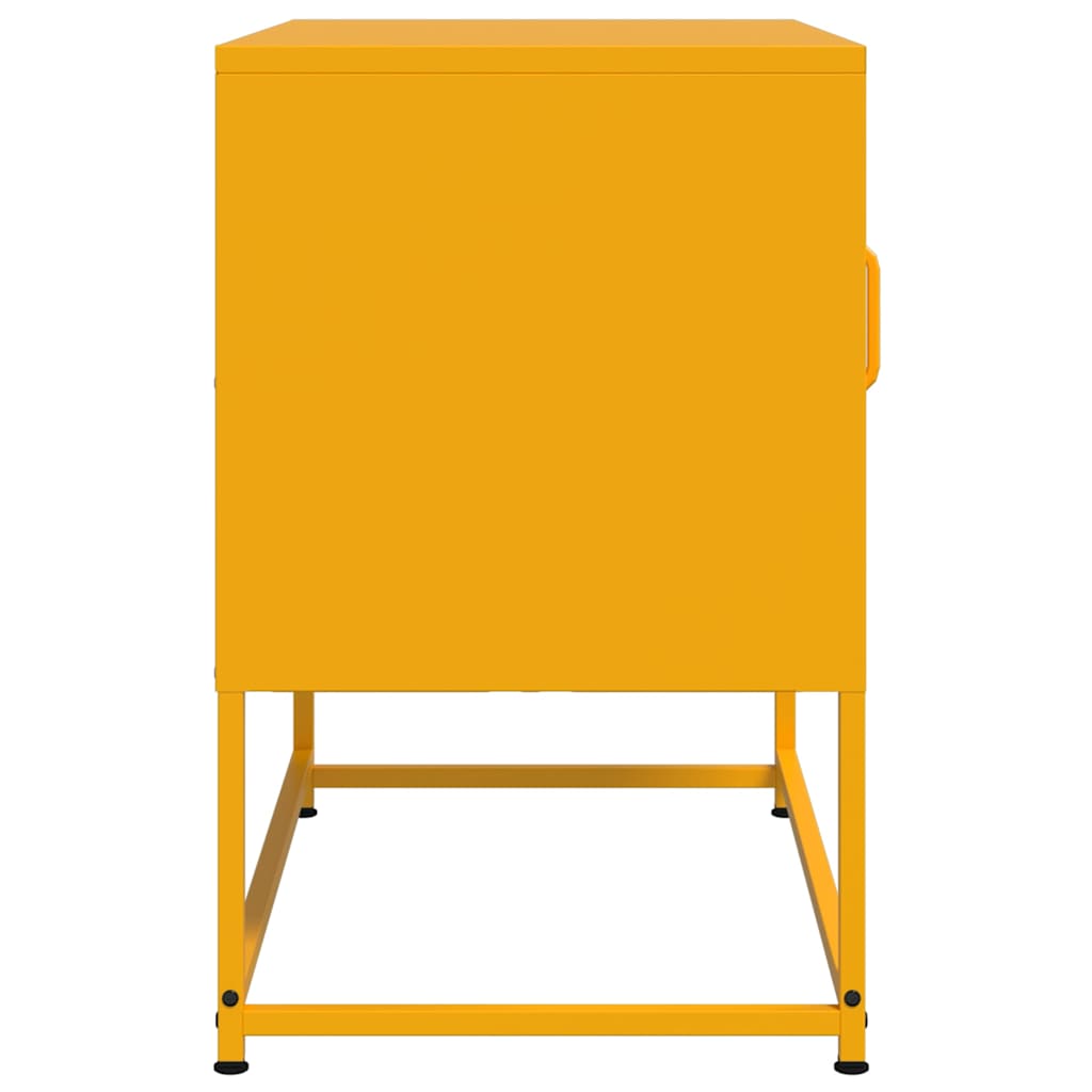TV cabinet, mustard, 68x39x60.5cm, steel