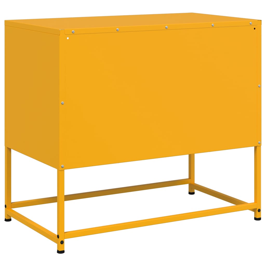TV cabinet, mustard, 68x39x60.5cm, steel