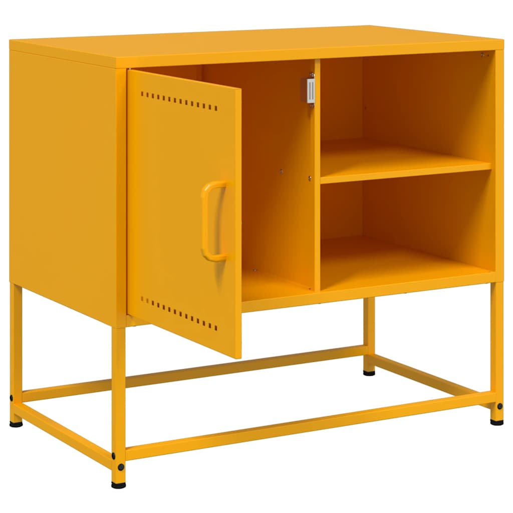TV cabinet, mustard, 68x39x60.5cm, steel