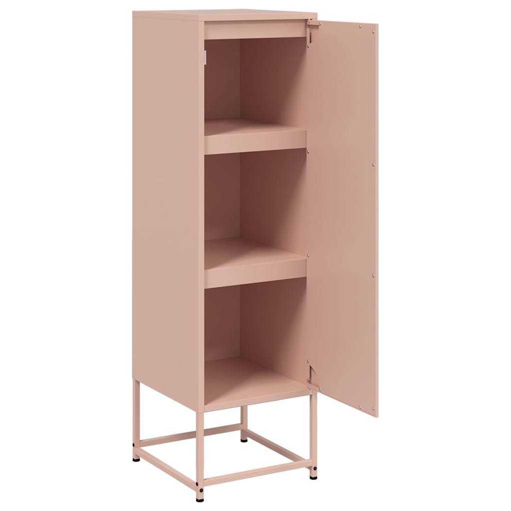 Kumode, rozā, 36x39x123 cm, tērauds
