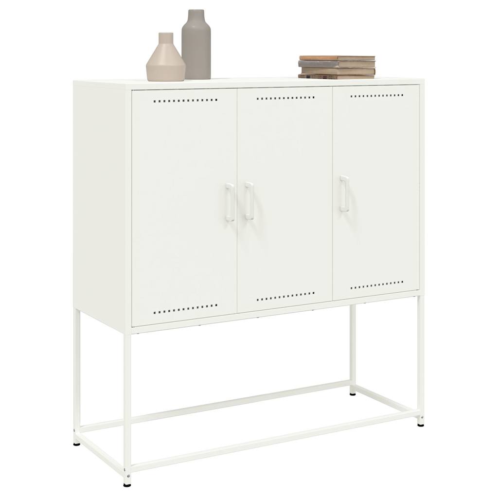 Chest of drawers, white, 100.5x39x107cm, steel