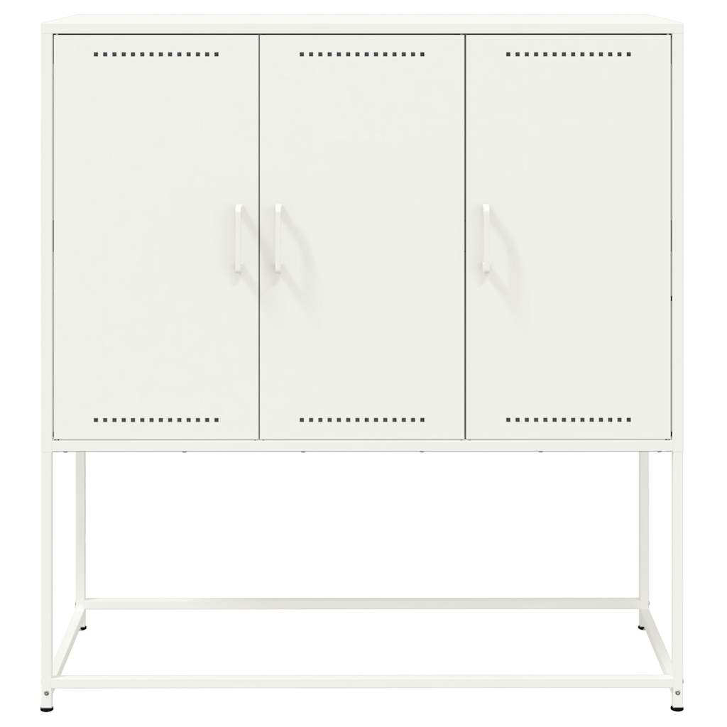 Chest of drawers, white, 100.5x39x107cm, steel