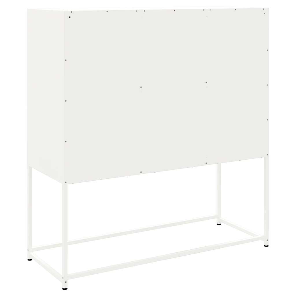 Chest of drawers, white, 100.5x39x107cm, steel