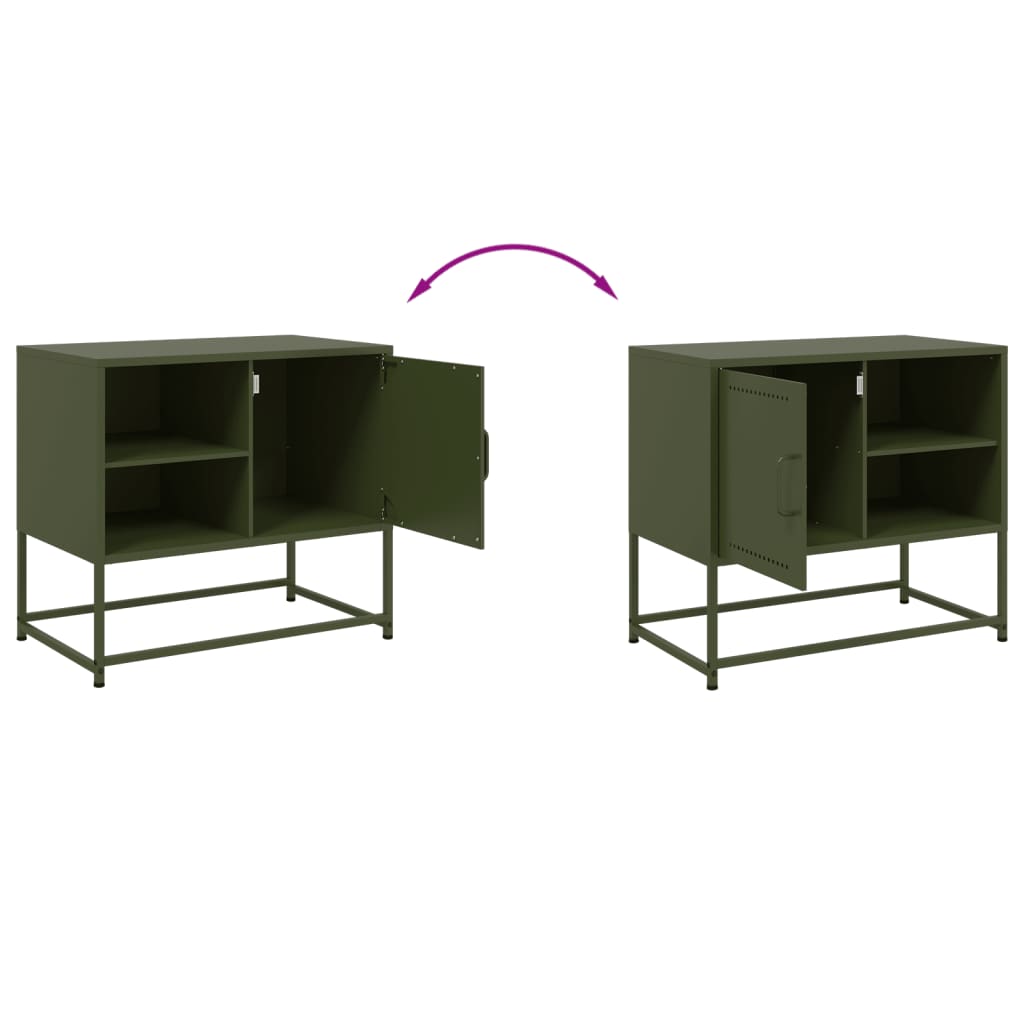 TV stand, mustard, 100.5x39x60.5cm, steel