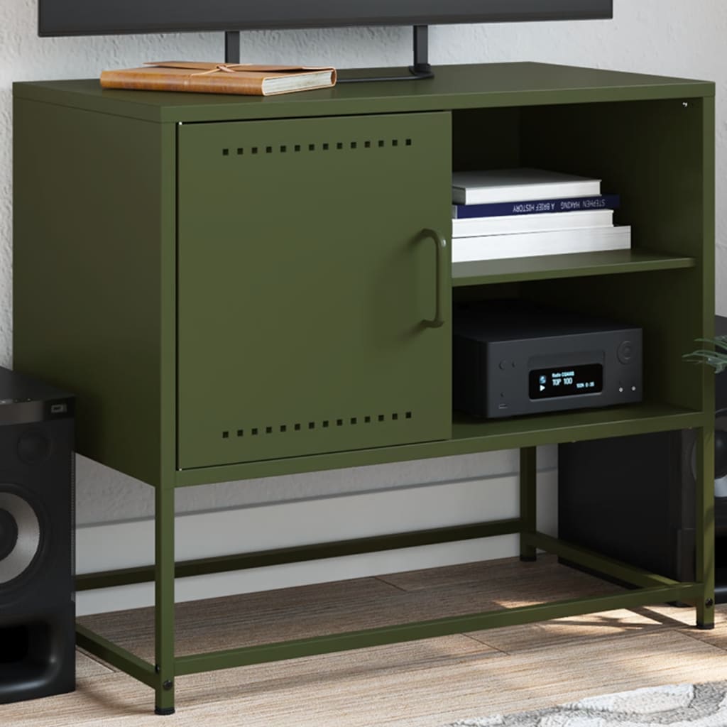 TV stand, mustard, 100.5x39x60.5cm, steel