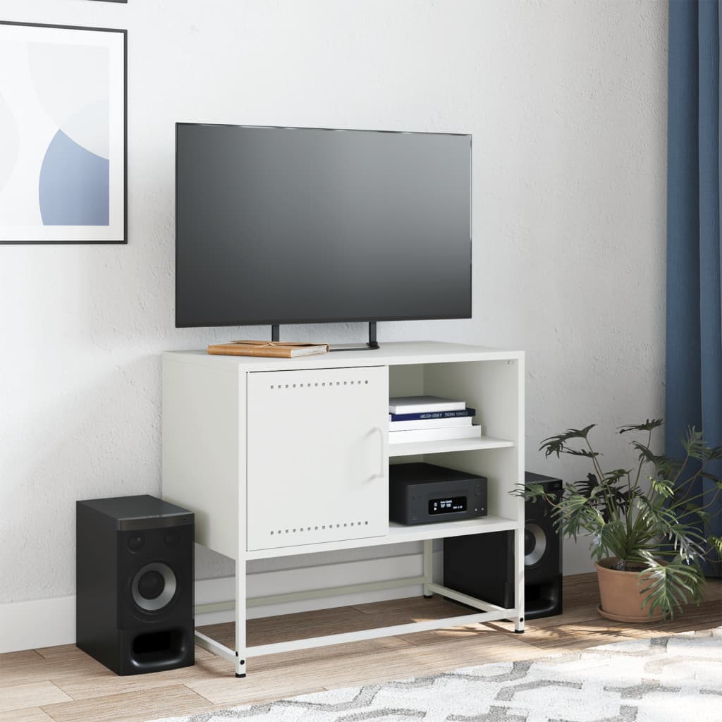 TV cabinet, olive, 100.5x39x60.5cm, steel