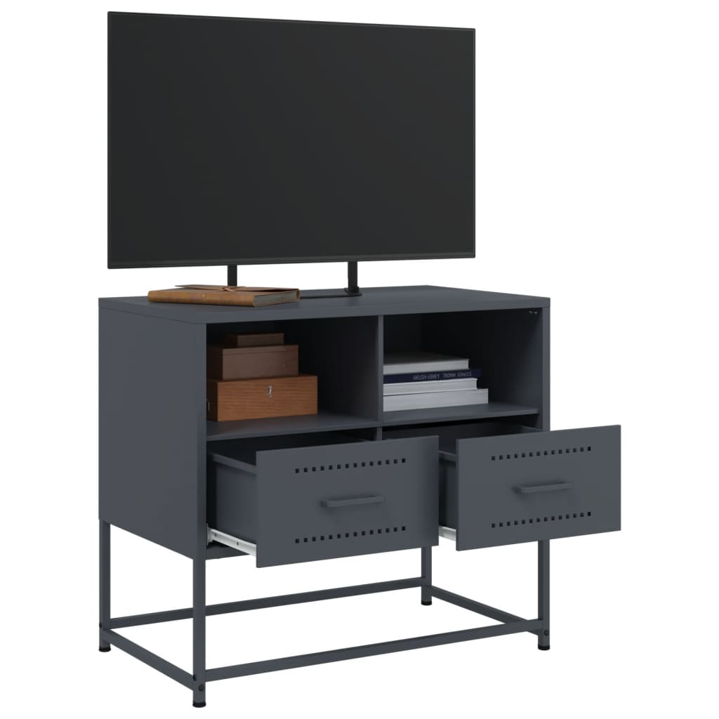 TV cabinet, anthracite, 68x39x60.5cm, steel