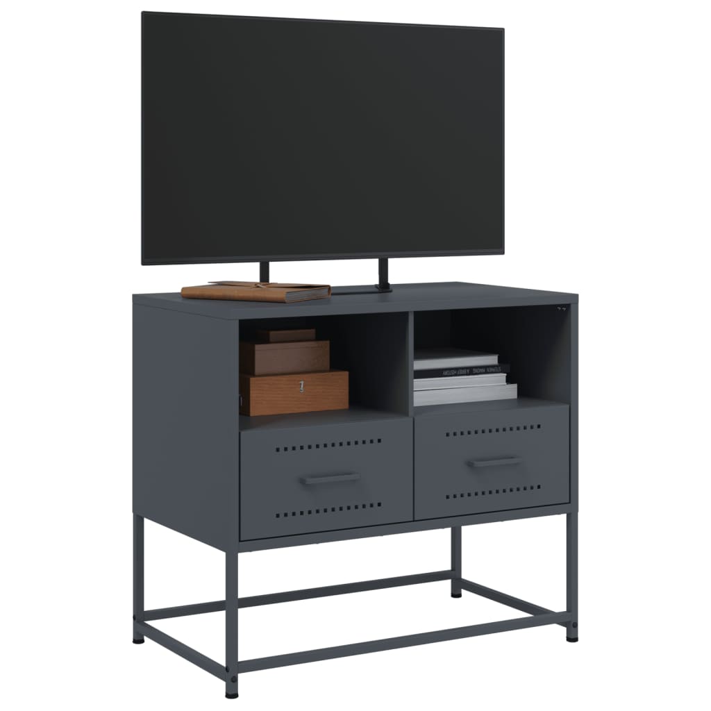 TV cabinet, anthracite, 68x39x60.5cm, steel