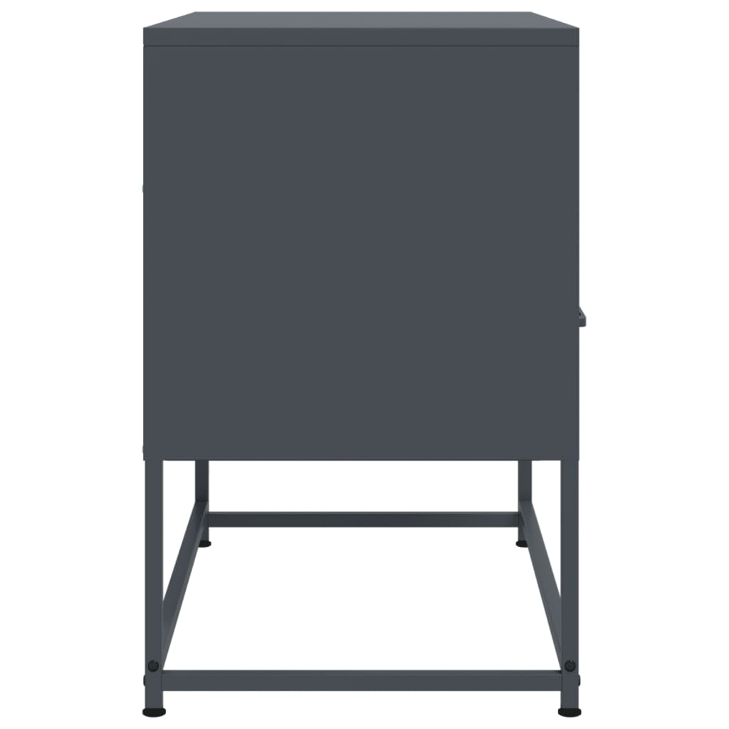 TV cabinet, anthracite, 68x39x60.5cm, steel
