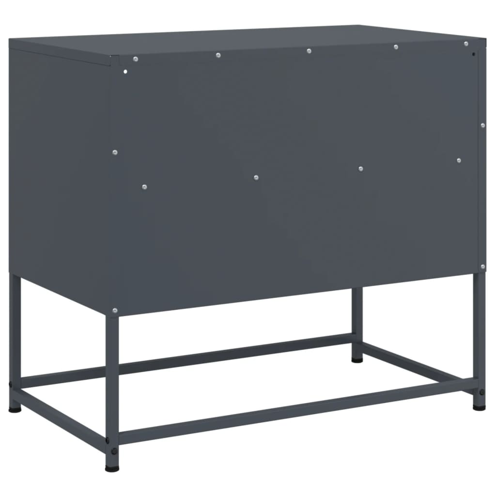 TV cabinet, anthracite, 68x39x60.5cm, steel