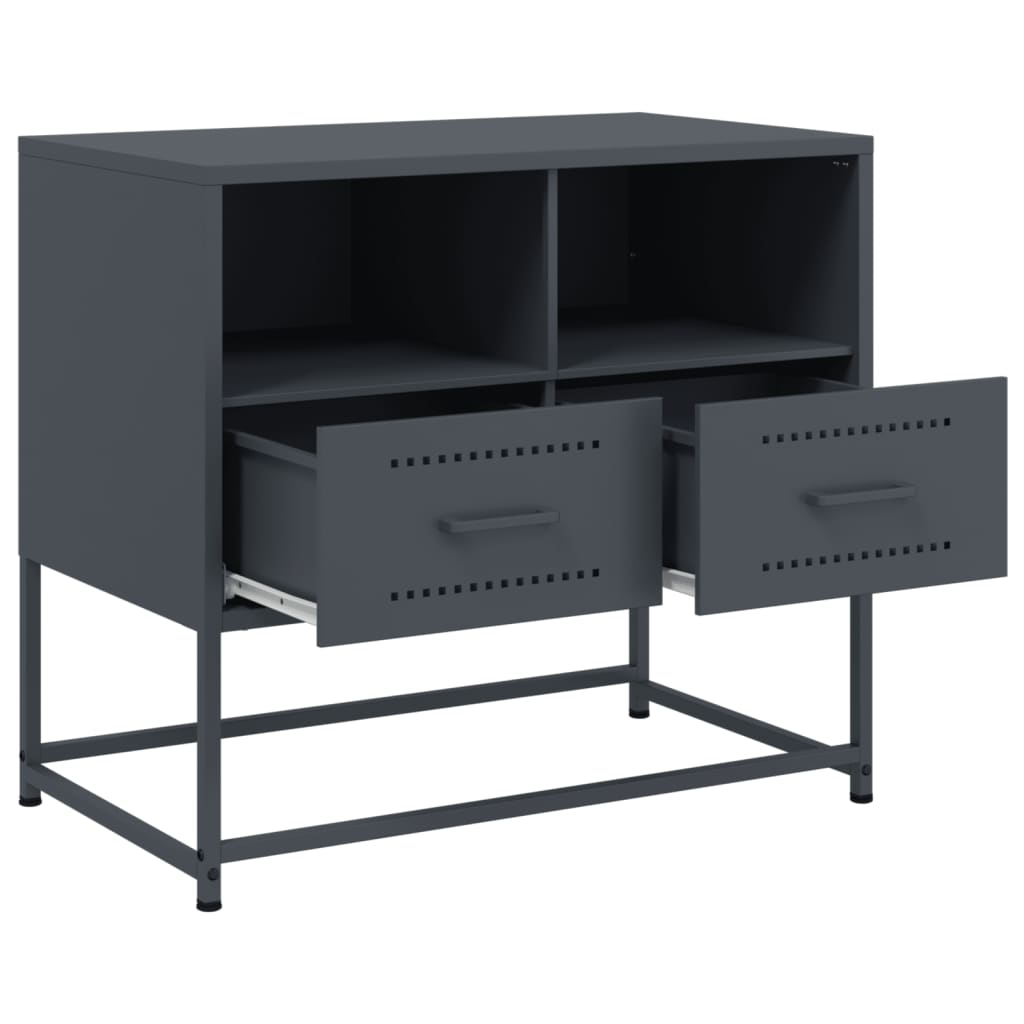 TV cabinet, anthracite, 68x39x60.5cm, steel