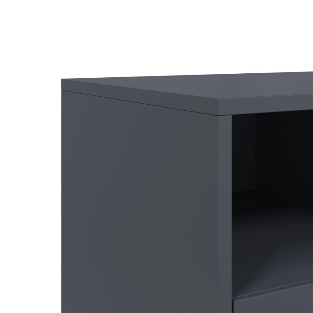 TV cabinet, anthracite, 68x39x60.5cm, steel