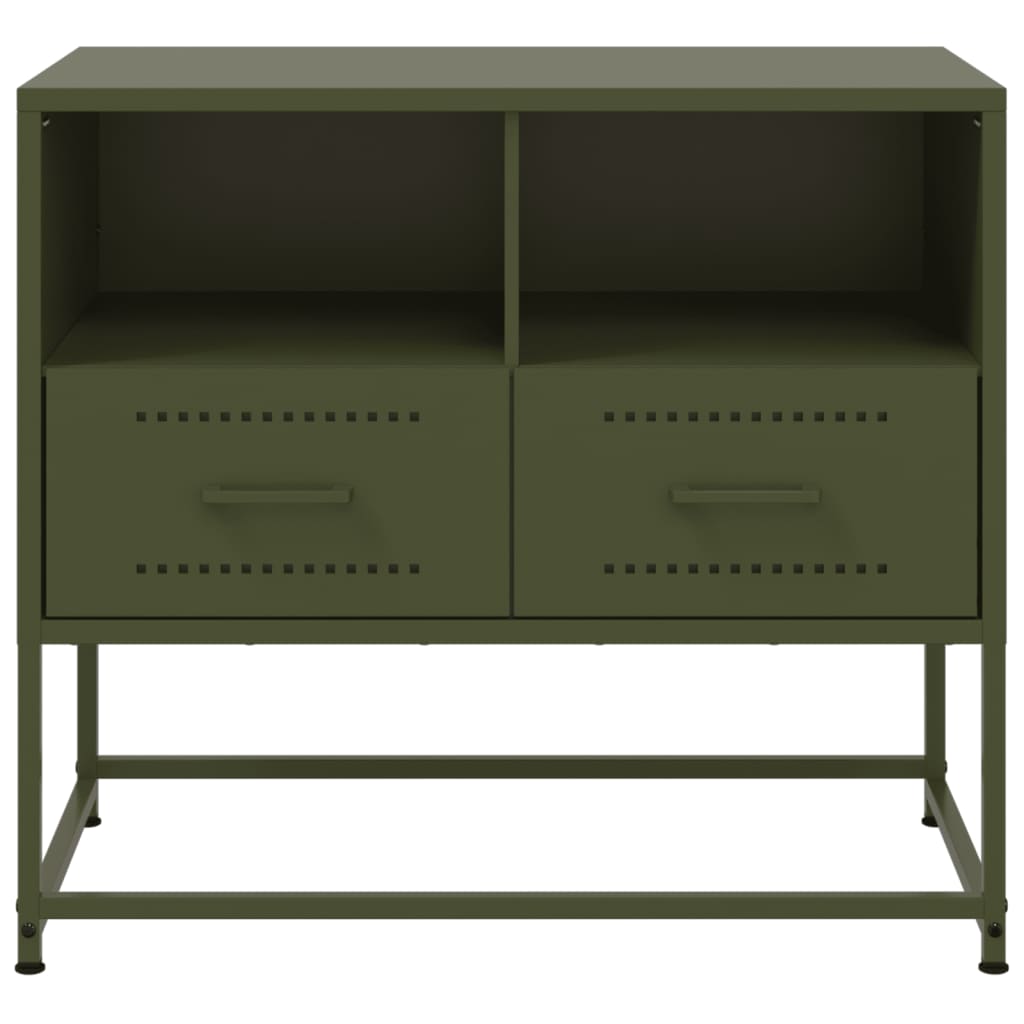 TV cabinet, olive, 68x39x60.5cm, steel