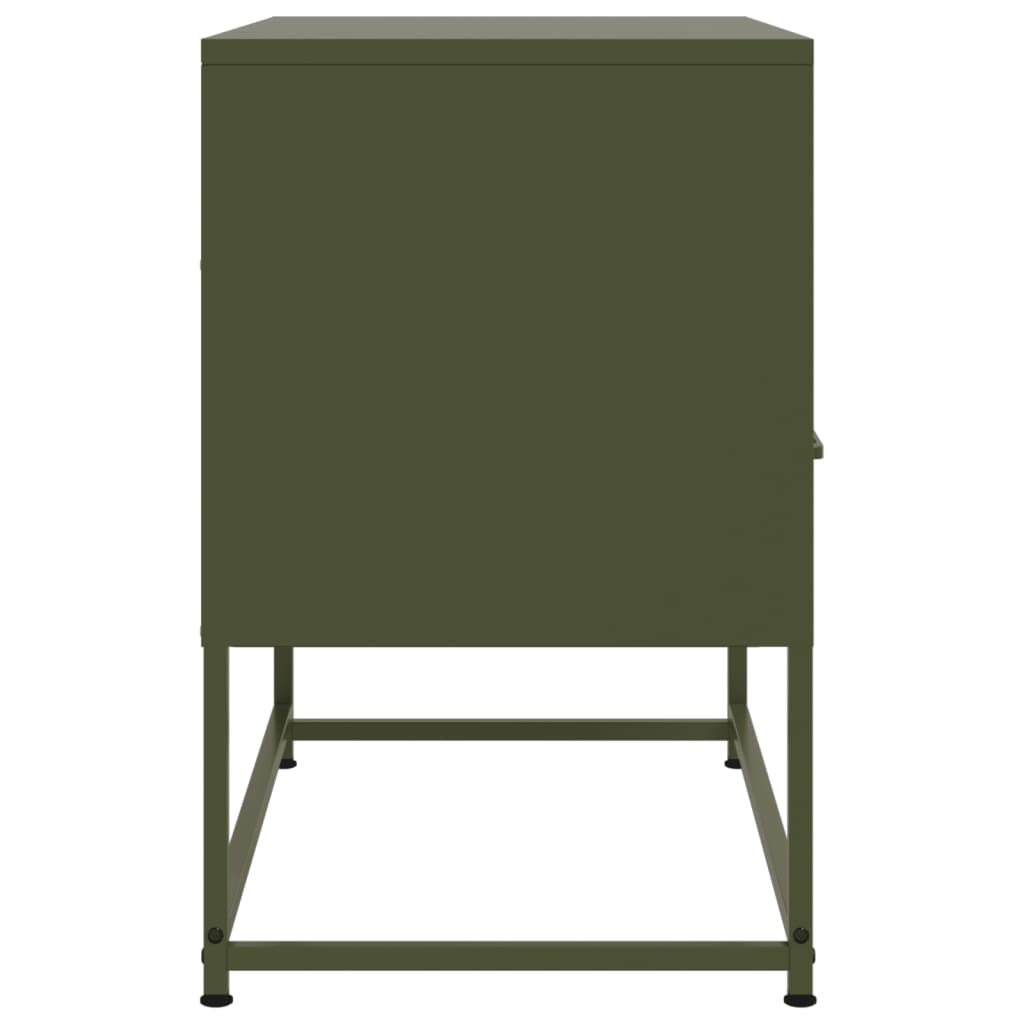 TV cabinet, olive, 68x39x60.5cm, steel