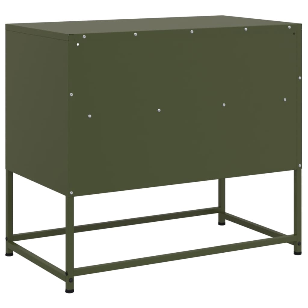 TV cabinet, olive, 68x39x60.5cm, steel