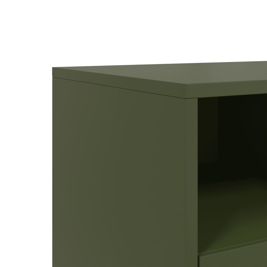 TV cabinet, olive, 68x39x60.5cm, steel