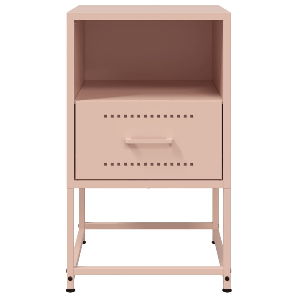 Nightstands, 2 pcs., pink, 36x39x60.5cm, steel