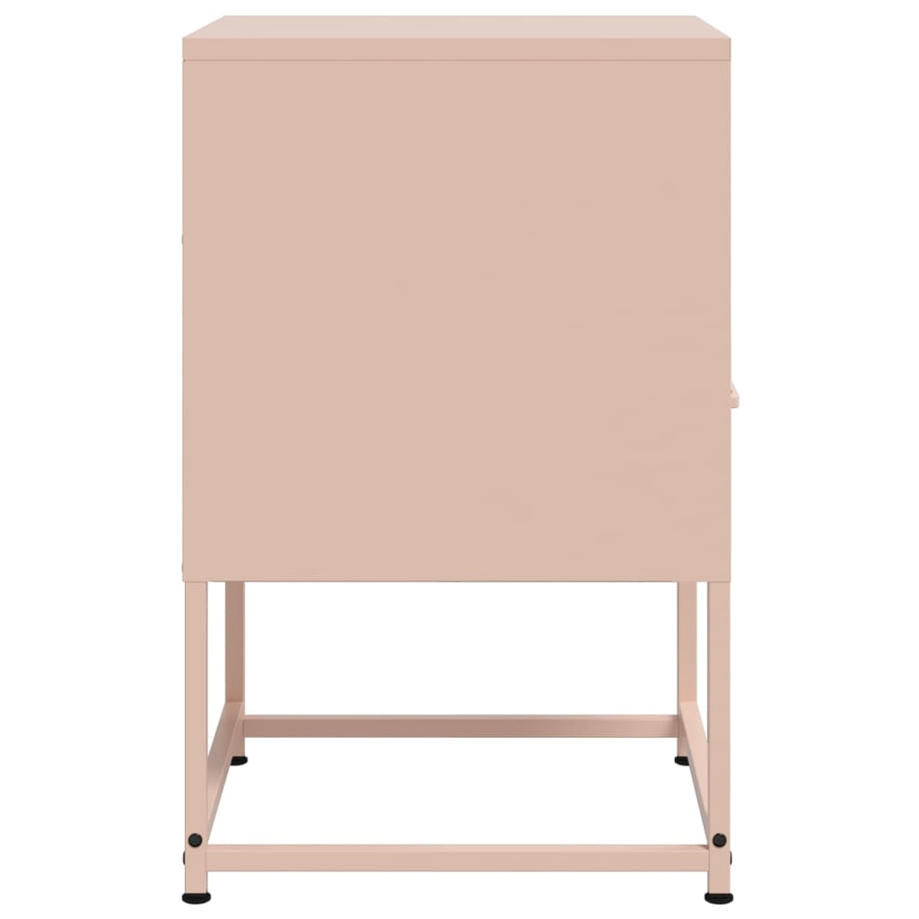 Nightstands, 2 pcs., pink, 36x39x60.5cm, steel