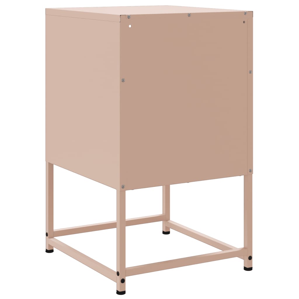 Nightstands, 2 pcs., pink, 36x39x60.5cm, steel