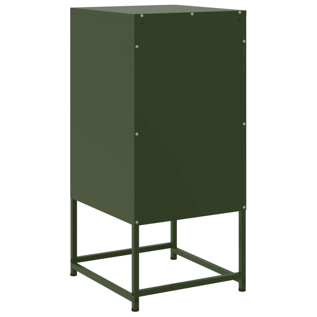 Bedside tables, 2 pcs., olive, 36x39x78cm, steel