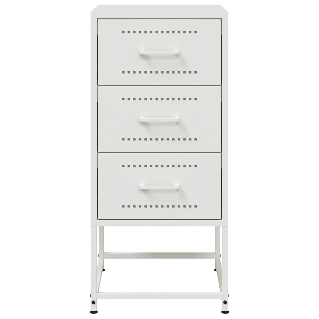 Bedside table, white, 36x39x78cm, steel