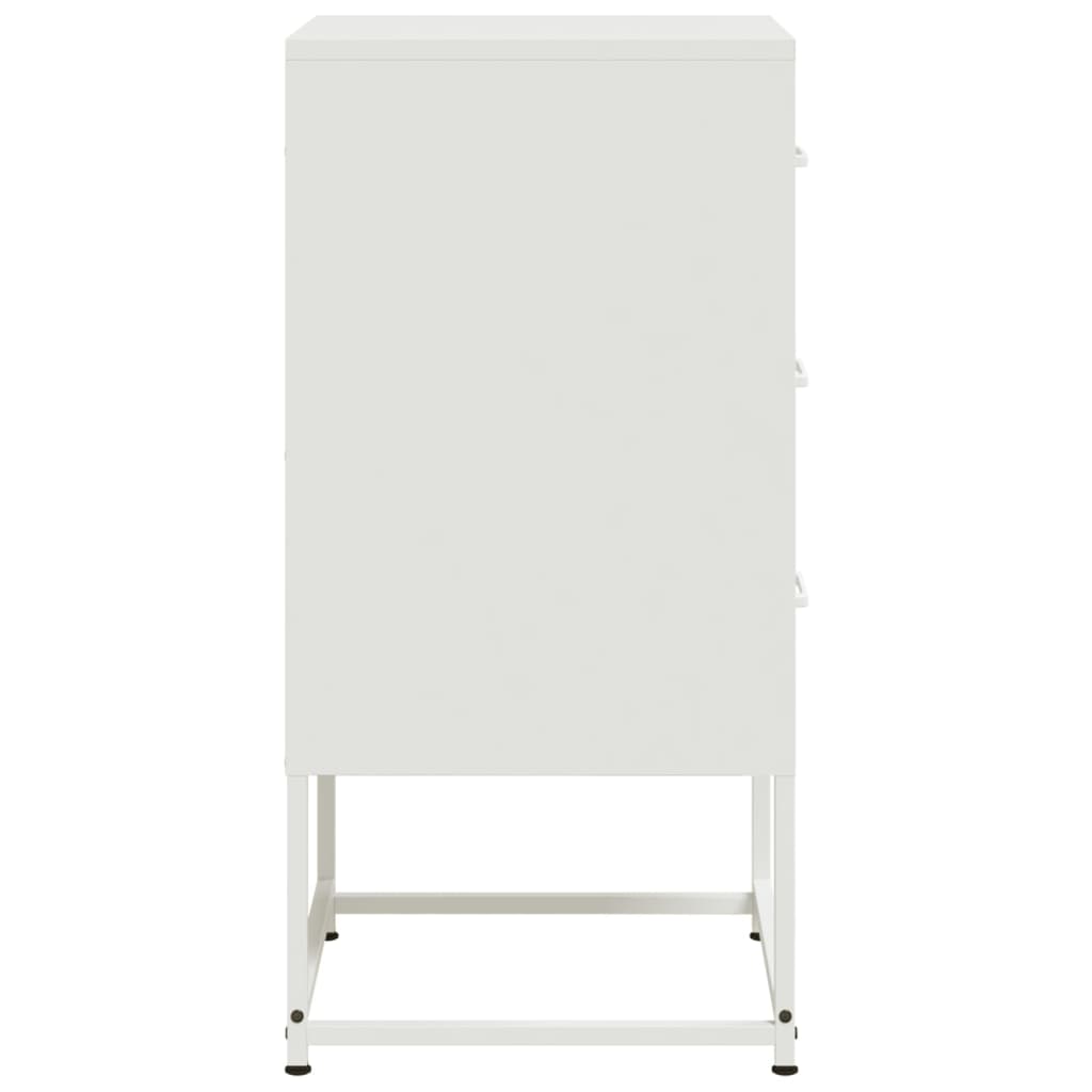 Bedside table, white, 36x39x78cm, steel