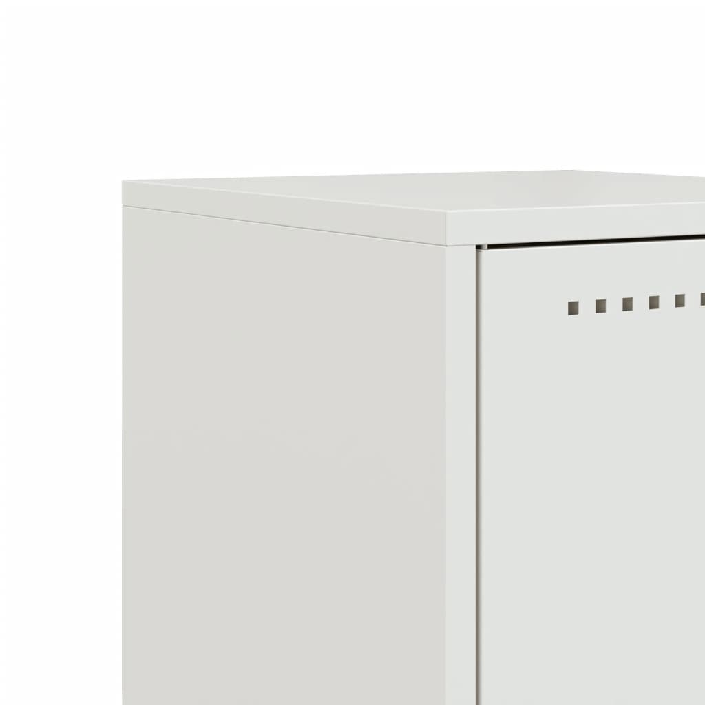 Bedside table, white, 36x39x78cm, steel