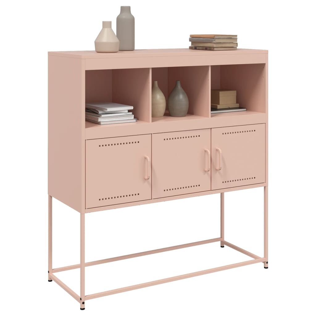 Side cabinet, pink, 100.5x39x107cm, steel